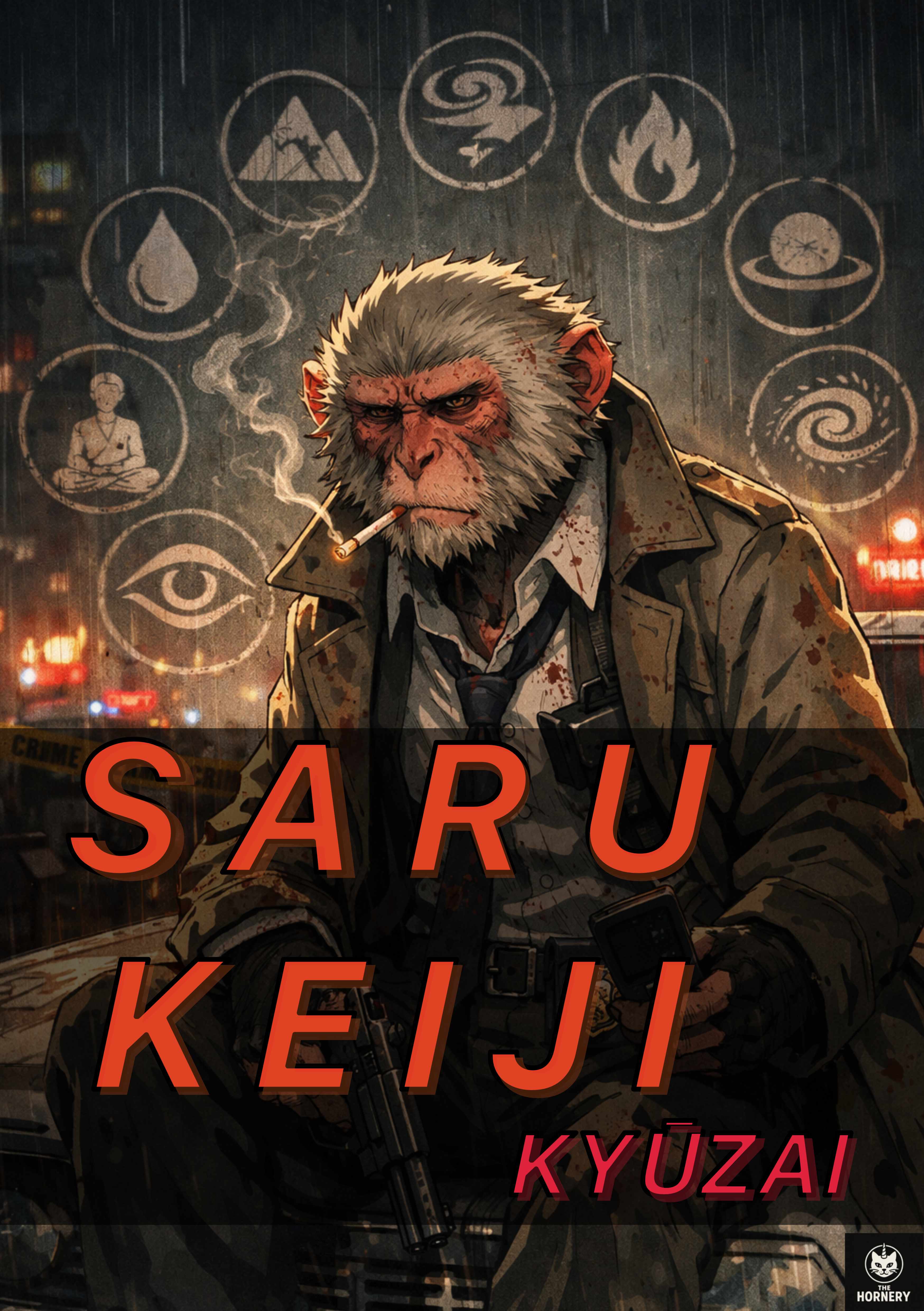 Saru Keiji: Kyūzai — cover art